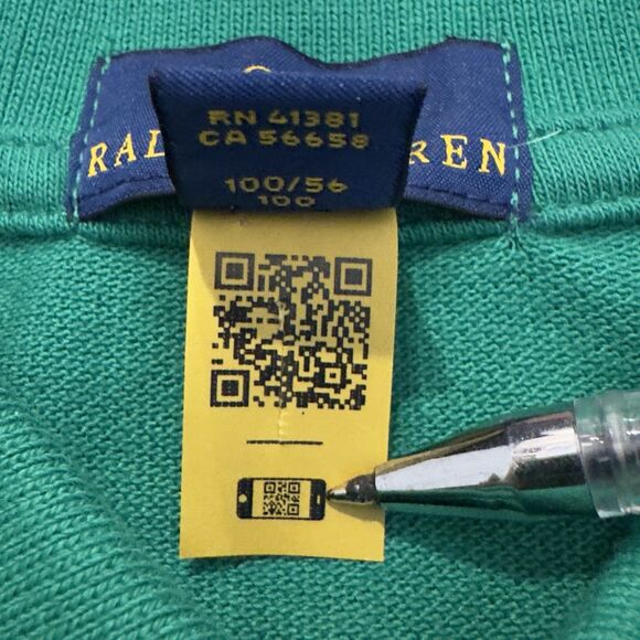 Polo Ralph Lauren Polo Shirt 3T Toddler Blue Green Big Pony Logo Embroidered - Picture 8 of 9